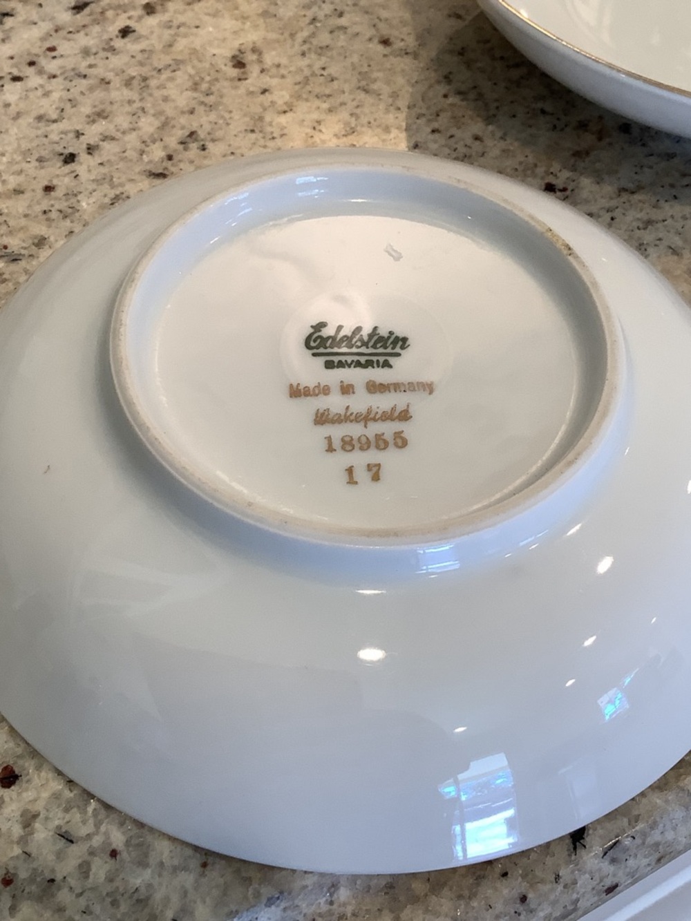 Wakefield by Edelstein Gold-Rim Fruit Dessert Bowls - Set of 5 - Picture 6 of 7